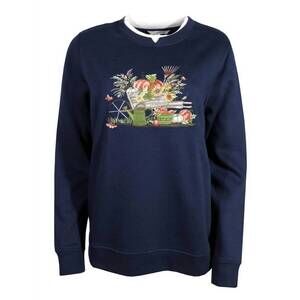 NEW HERITAGE CHARM women's fall festive sweater in navy